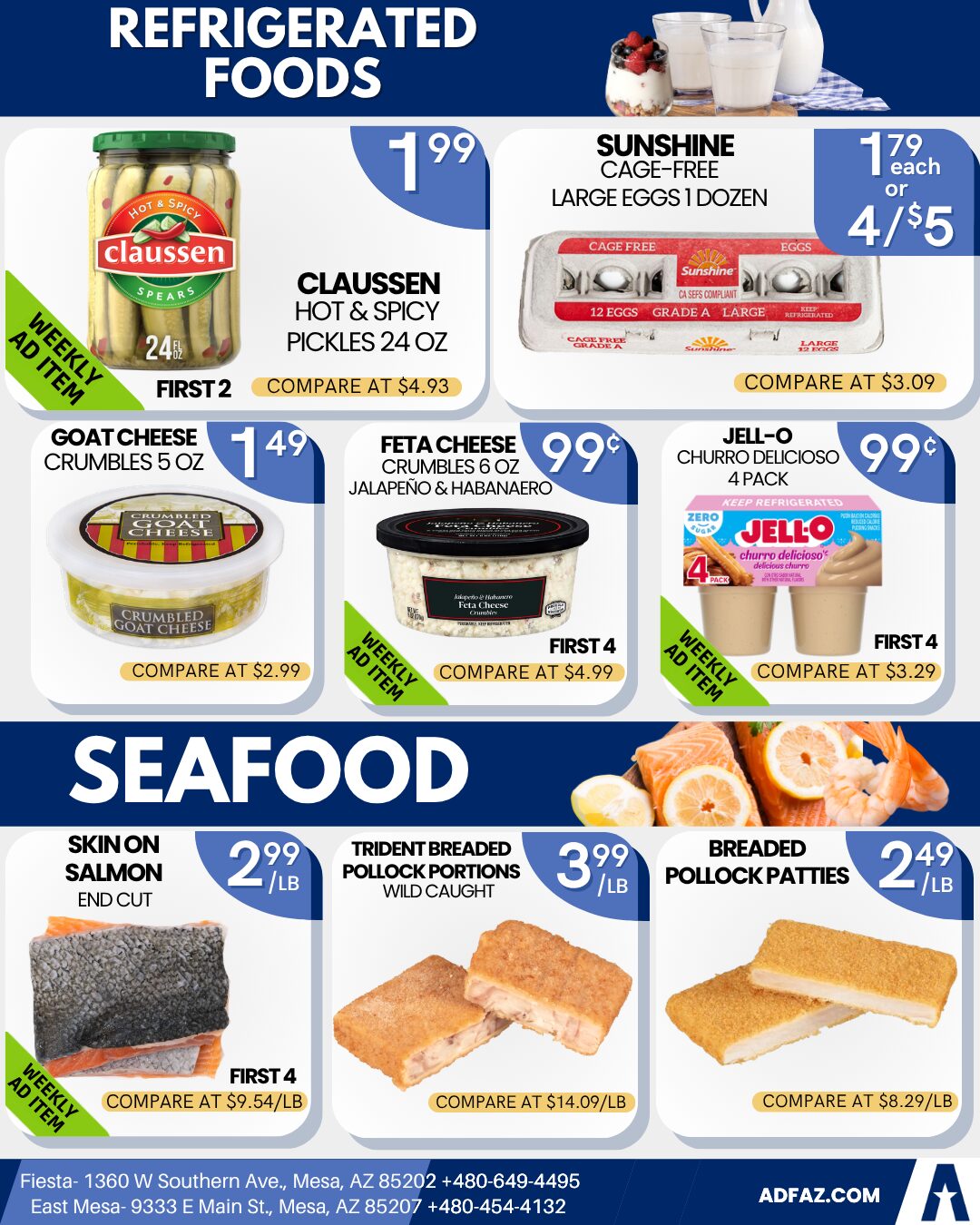 25 Dairy Seafood