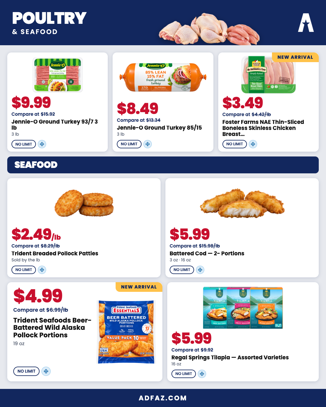 p30 poultry seafood